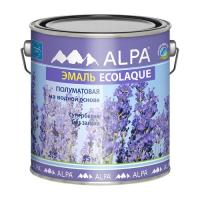 Эмаль акриловая Alpa Ecolaque полуматовый