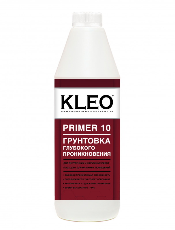 Грунтовка интерьерная Kleo Primer 10 глубокого проникновения 1 л