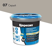 Затирка цементная Церезит CE 40 Premium эластичная №07 серый 1 кг