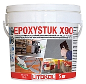 Затирка эпоксидная Litokol Epoxystuk X90 двухкомпонентный C.30 жемчужно-серый 5 кг