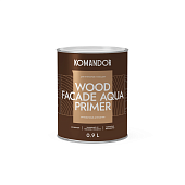 Деревозащитное средство Komandor Wood Facade Aqua Primer антисептик 0,9 л