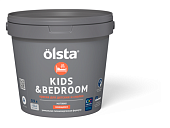 Краска интерьерная Olsta Kids&Bedroom для детских и спален база А 0,9 л