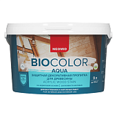 Деревозащитное средство Neomid Bio Color Aqua морозное небо 9 л