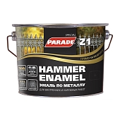 Грунт-эмаль Parade Hammer Enamel Z1 гладкий RAL8017 шоколадный 2,5 л