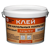 Клей специальный MasterTeks Homemaster для напольных покрытий белый 3 кг