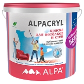 Краска интерьерная Alpa Alpacryl для потолка 10 л