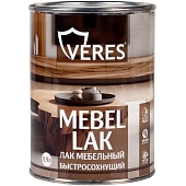 Лак мебельный Veres Mebel Lak быстросохнущий полуглянцевый 0.9 л