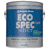 Краска интерьерная Benjamin Moore Eco Spec WB Silver Interior Latex Flat Finish 473-3Х 3,8 л