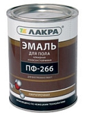 Эмаль ПФ-266 Лакра для пола красно-коричневый 3 кг