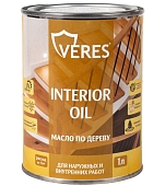 Масло Veres Interior Oil для внутренних и наружных работ сосна 1 л