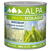 Эмаль универсальная Alpa Ecolaque матовый 0,5 л